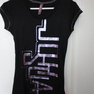 Joshua Perets black/purple graphic t-shirt Medium